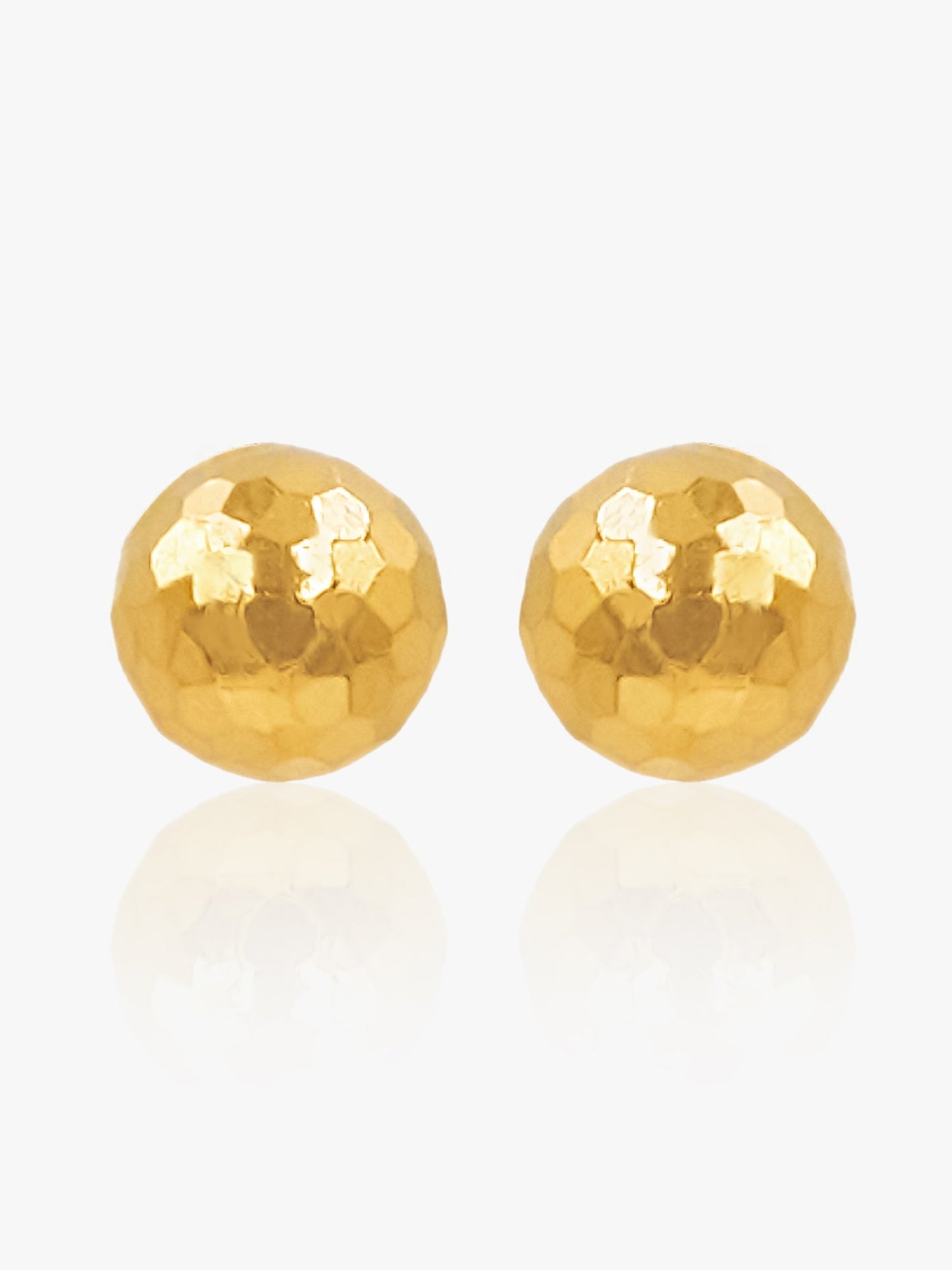 916 Gold Baller Earring