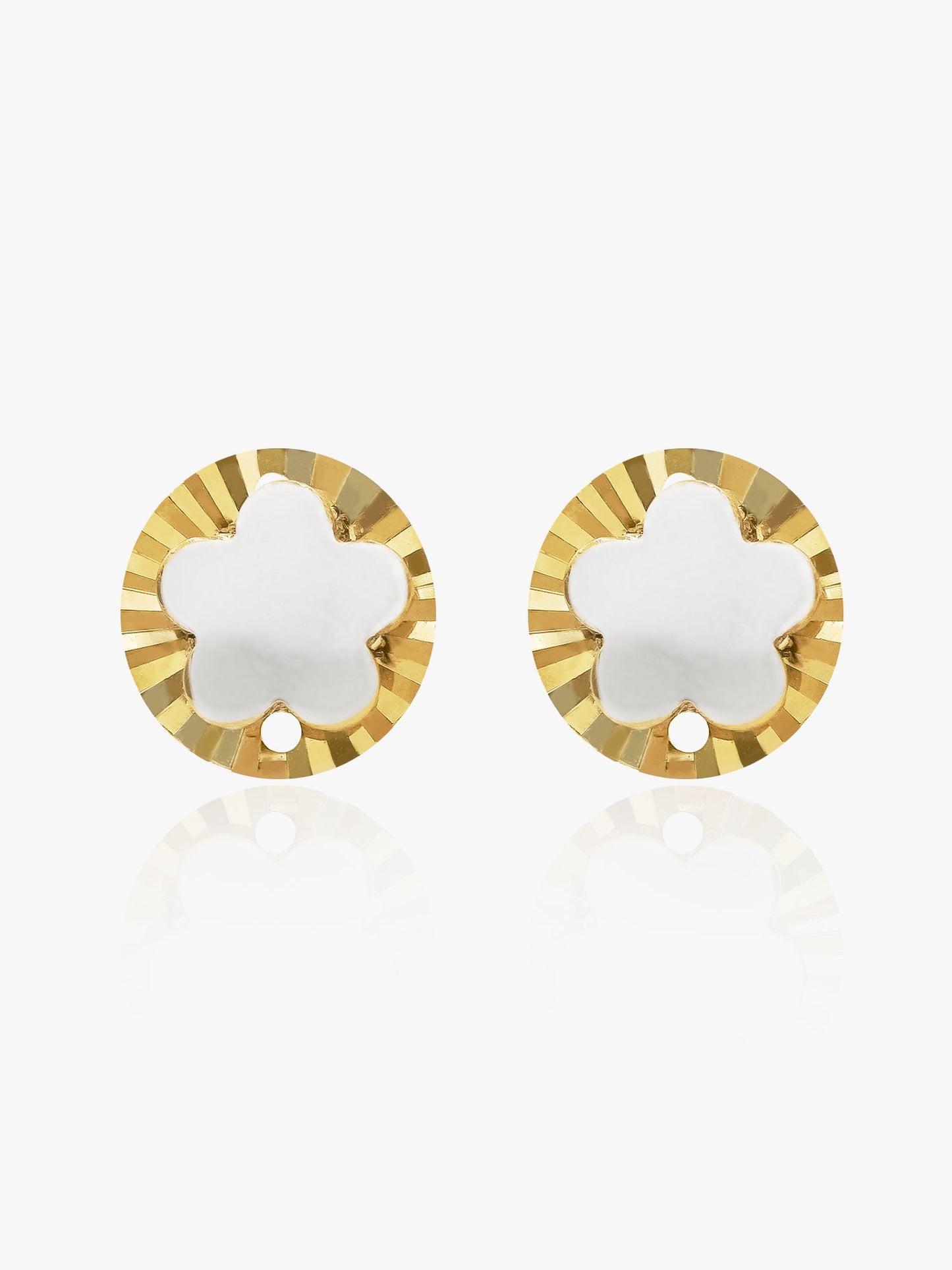 916 Gold Celestial Petal Earring