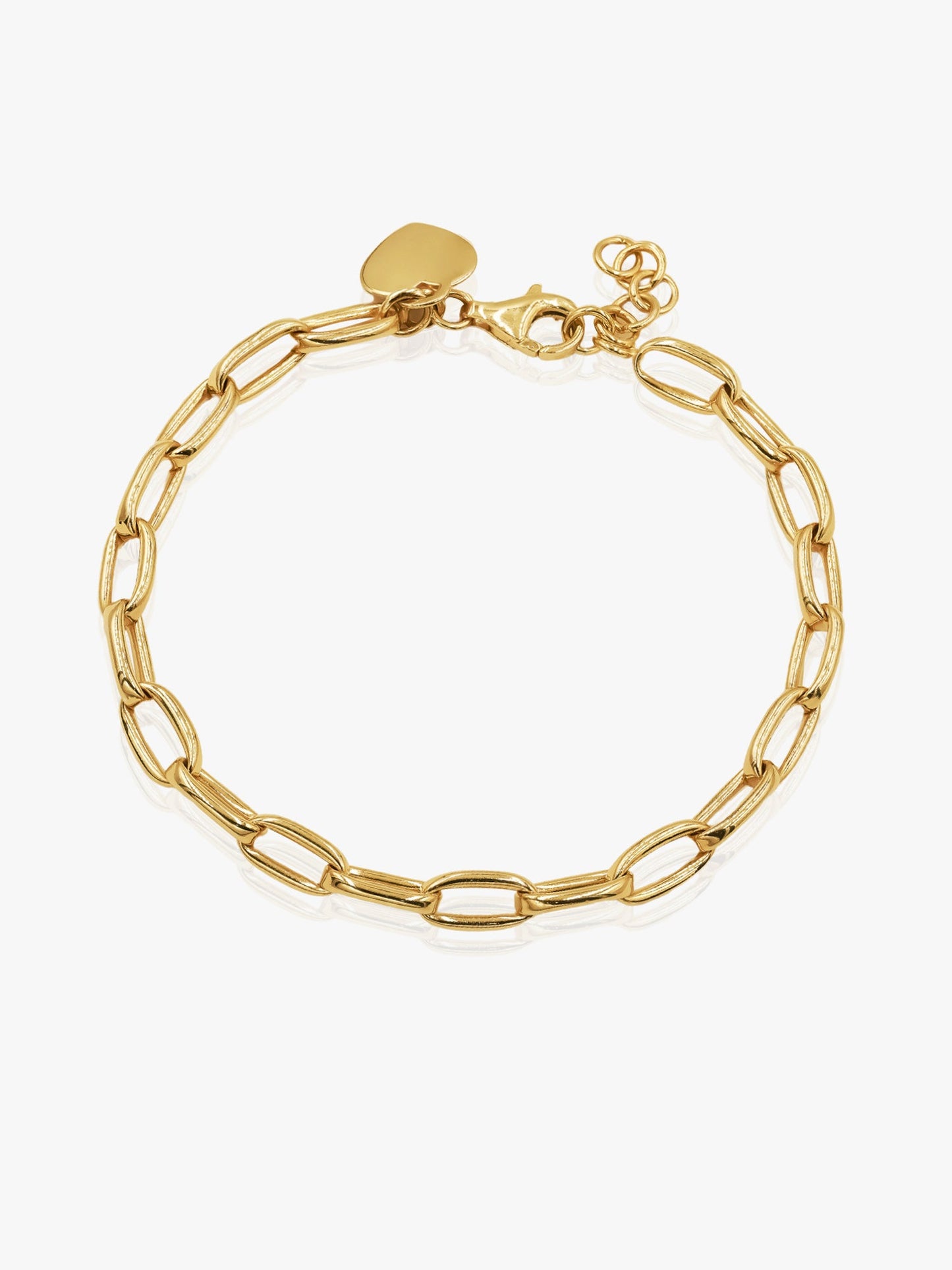 916 Gold Leedon Heart Bracelet