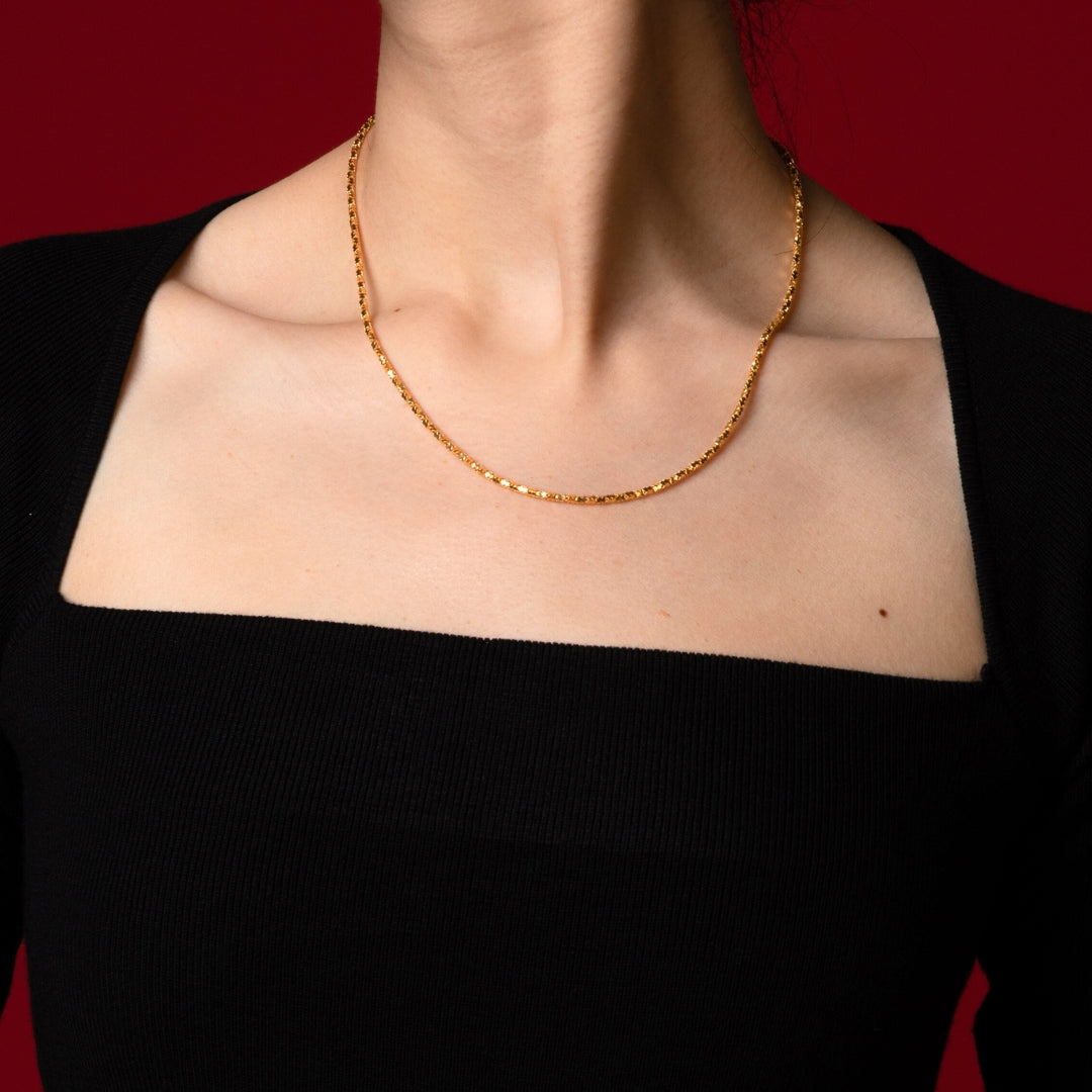 916 Daisy Link Necklace - Top Gold Shop