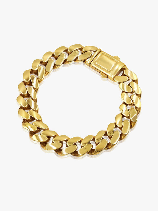 916 Gold XL Cuban Bracelet