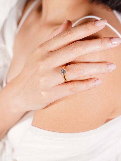 916 Gold Solace Tiara Ring