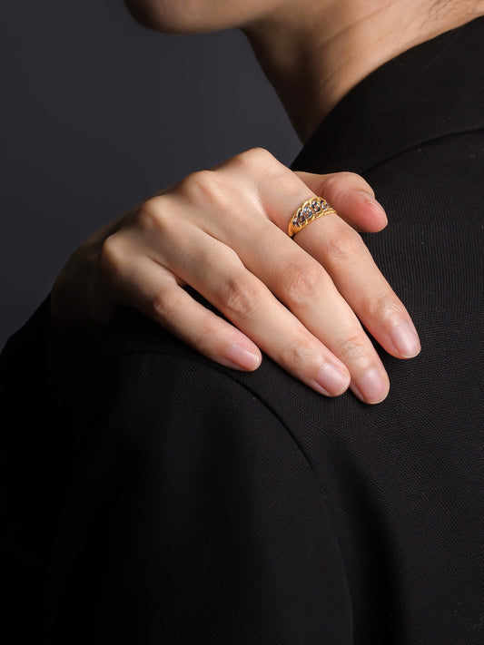 916 Gold Coco Ring (Two Tone)