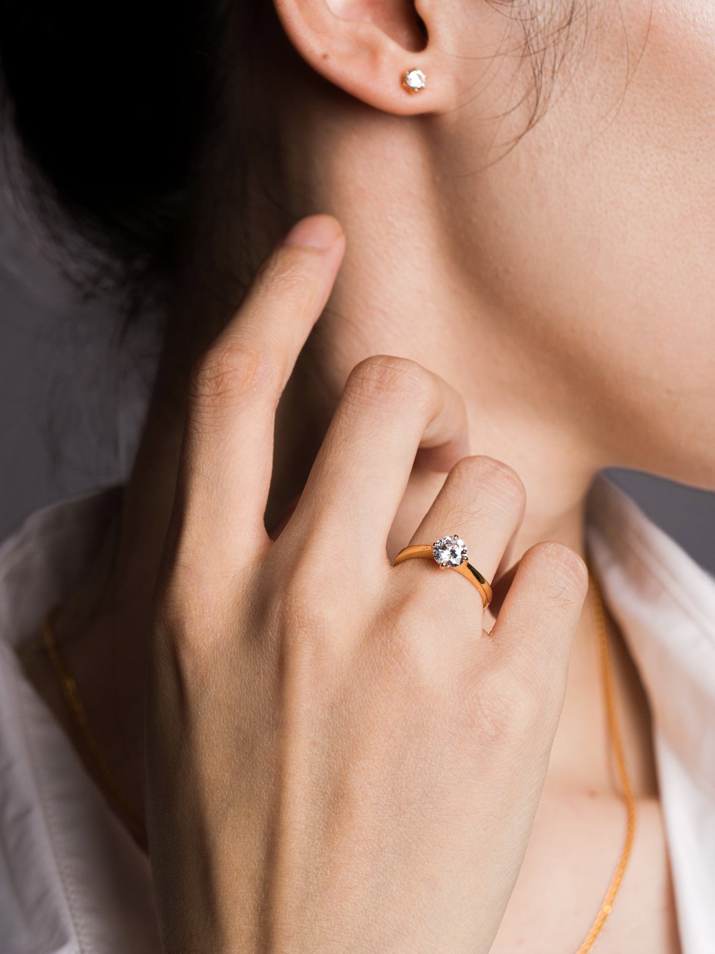 916 Gold Solace Tiara Ring