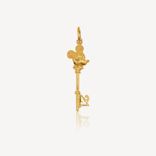 916 Gold 21 Key Mickey Pendant