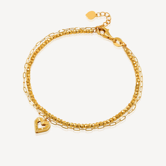916 Gold 2in1 Love Bracelet