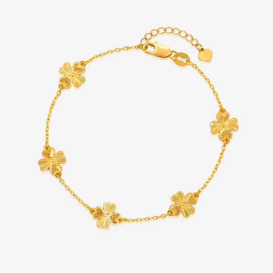 916 Gold 4Heart Bracelet
