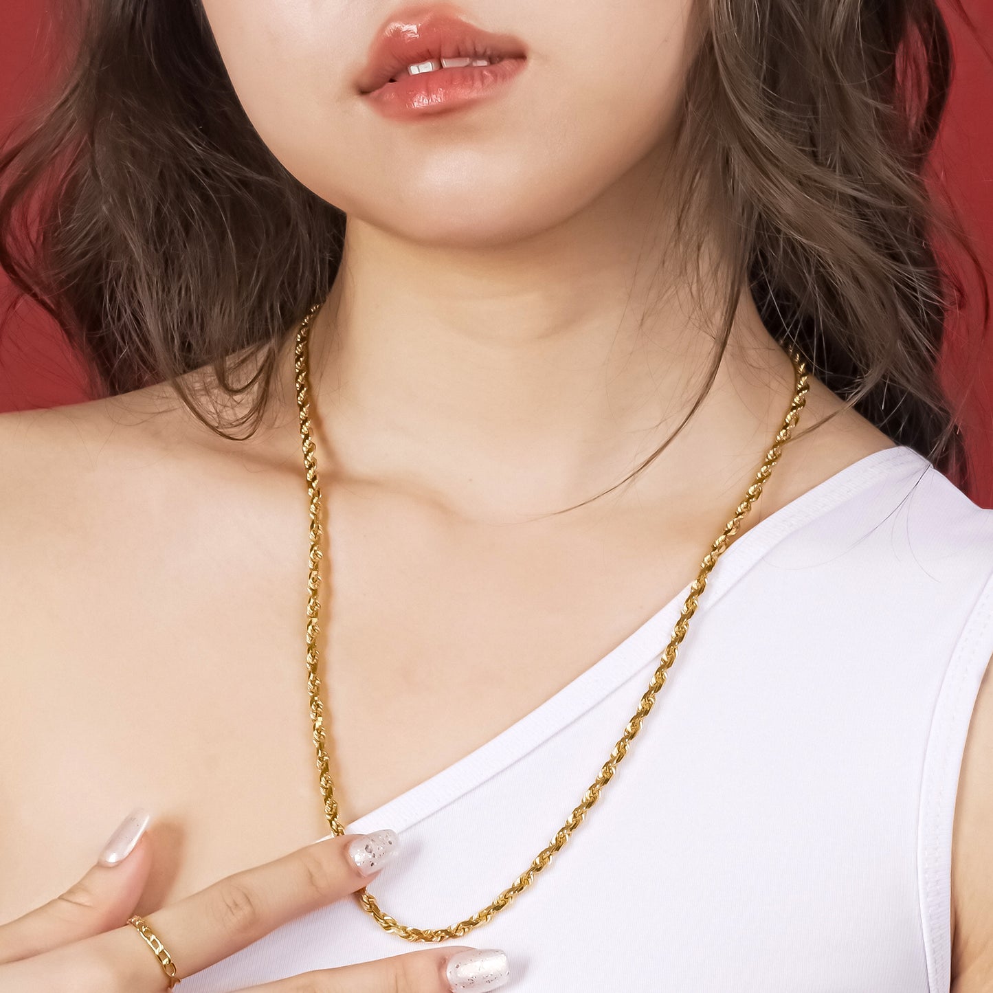 916 Gold Solid Rope Chain [6.3mm]