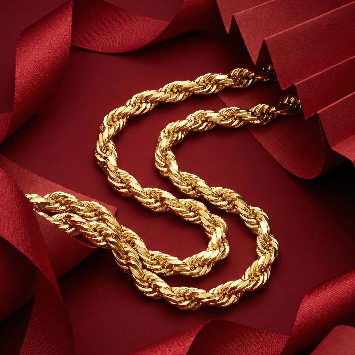 916 Gold 65cm Solid Rope Chain [700gm] - PREORDER