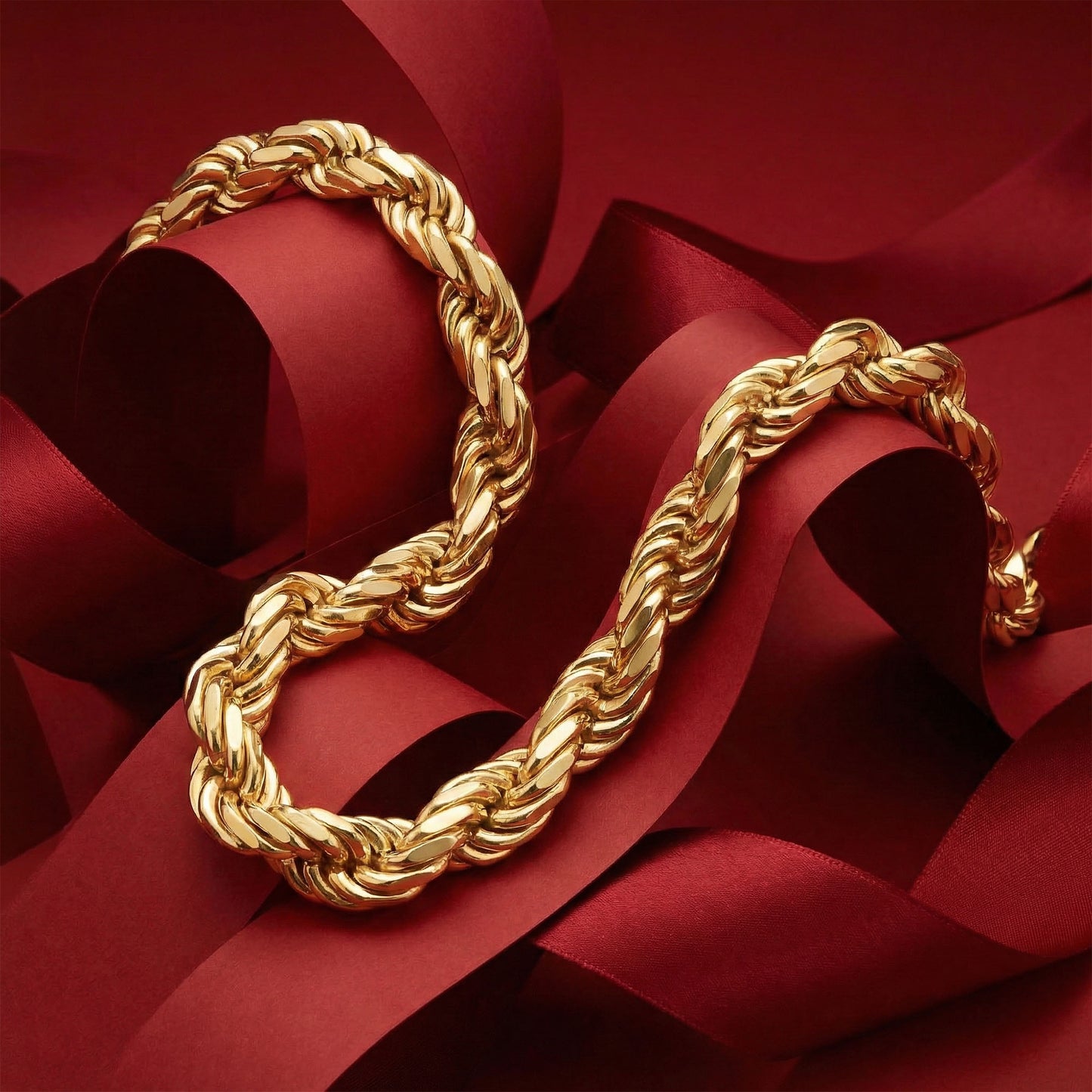 916 Gold 65cm Solid Rope Chain [800gm] - PREORDER