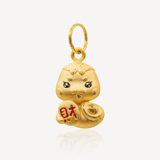 999 Gold Baby Snake Charm