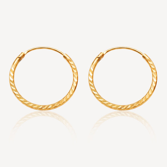 916 Gold Bali Earring