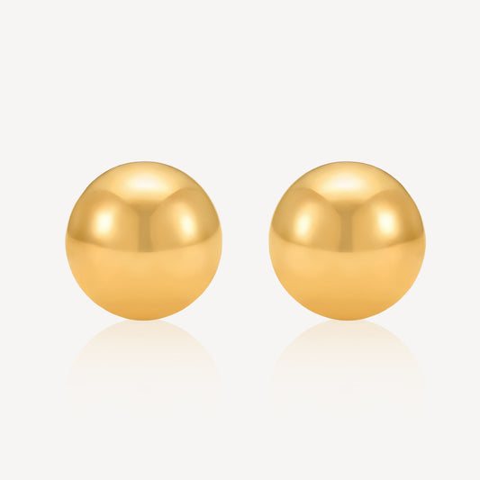 916 Gold Ball Screw Earring