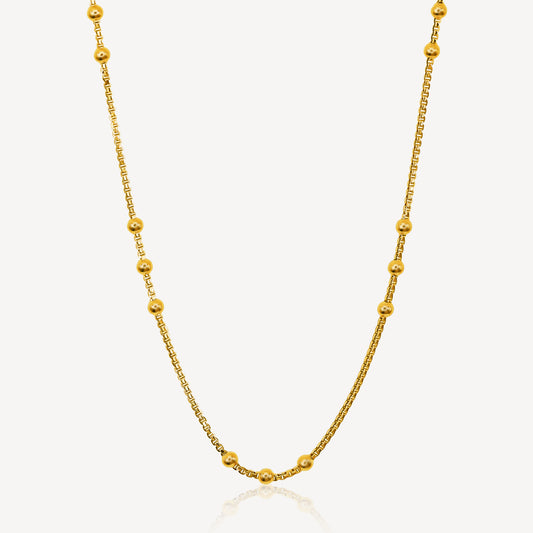 916 Gold Beads Chain Necklace