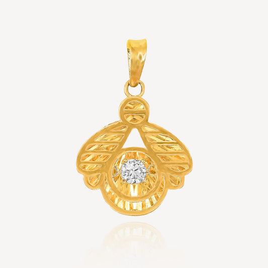 916 Gold Bee Pendant - Top Gold Shop Gold Jewellery in singapore