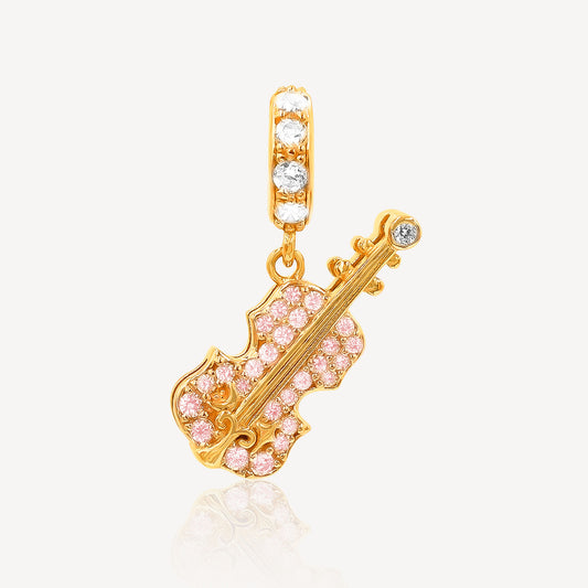 916 Gold Violin Charm