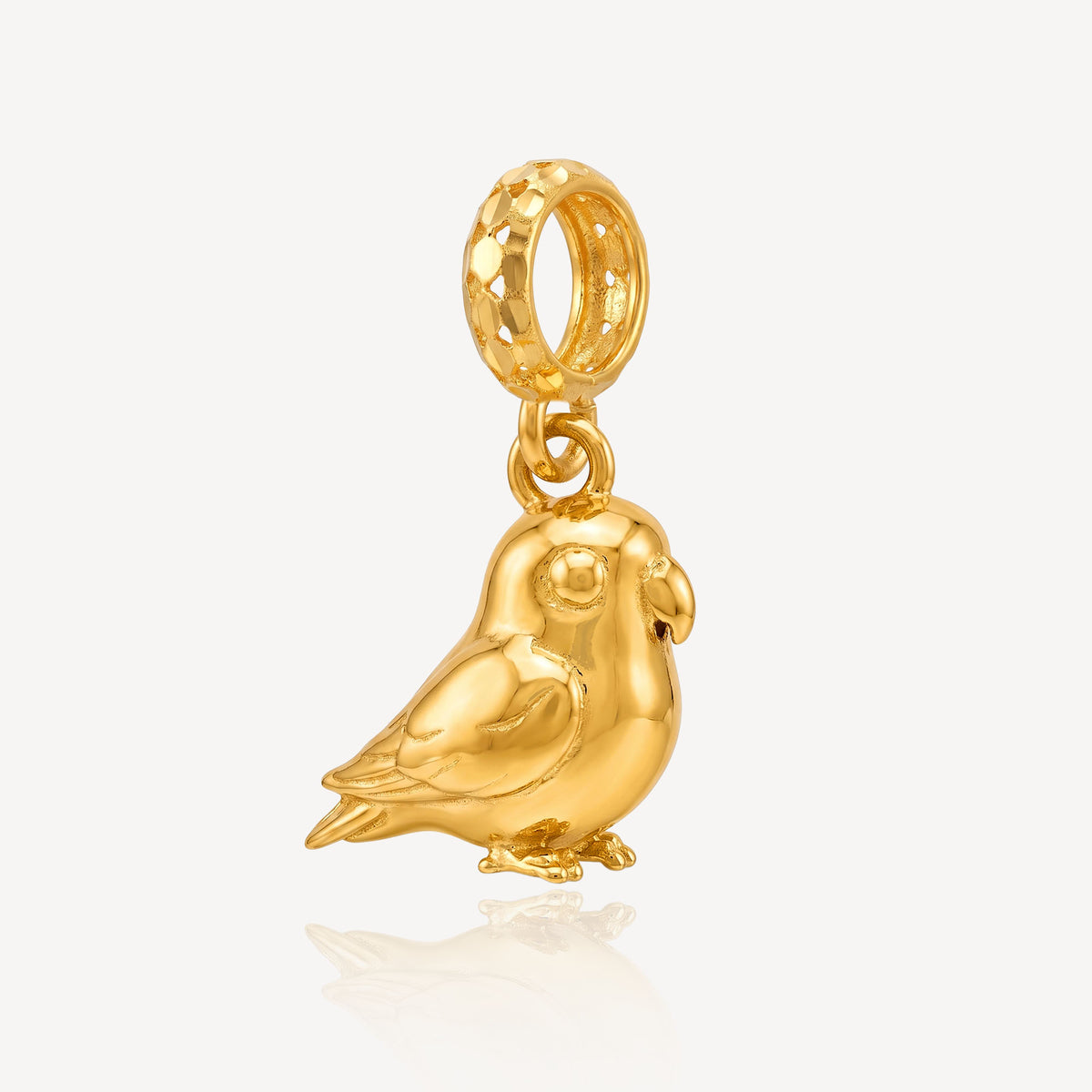 916 Gold Bird Charm