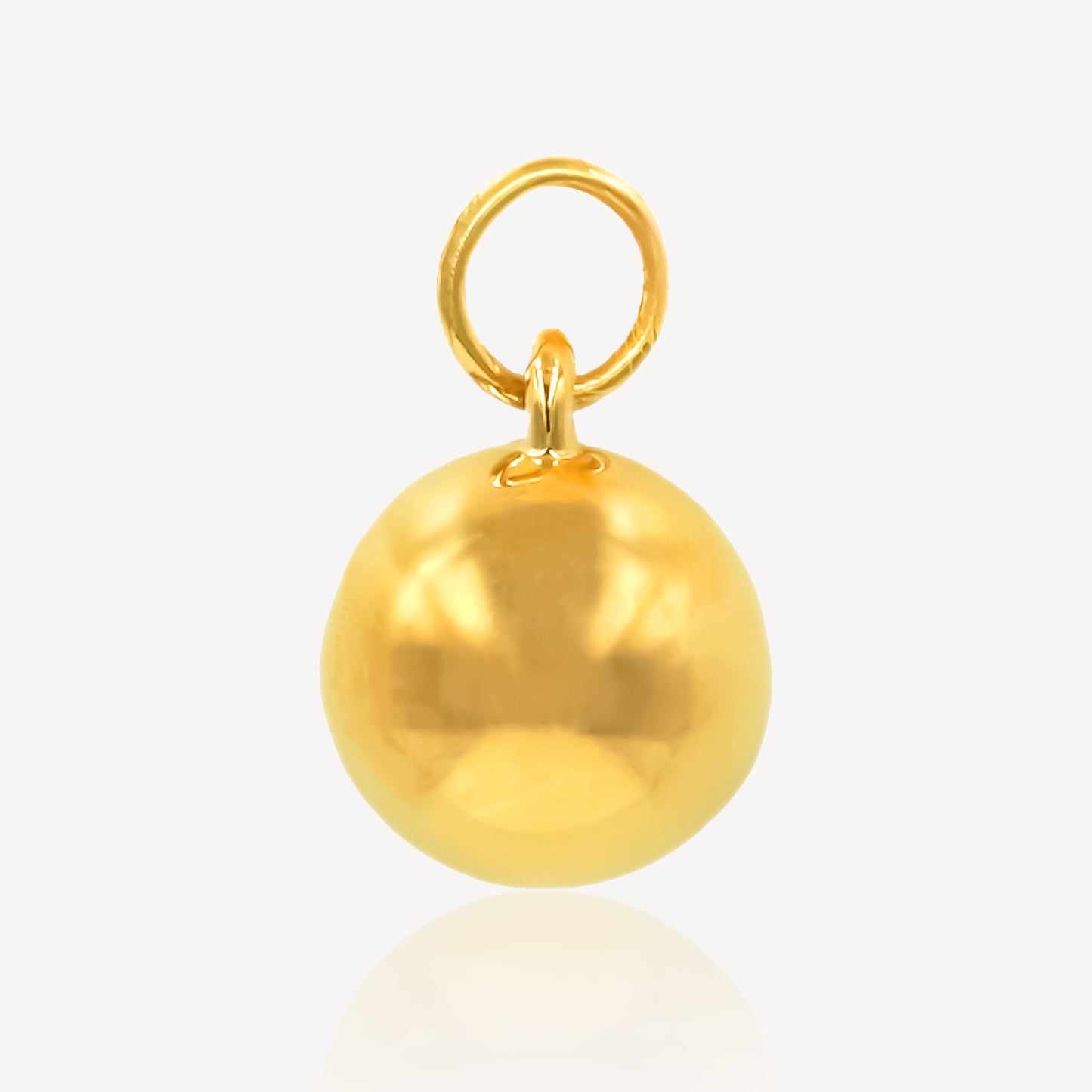 999 Gold Bold Ball Charm