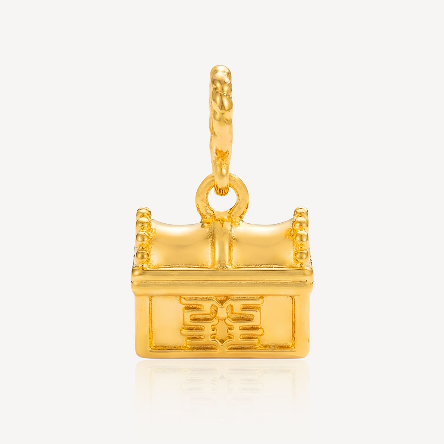 916 Gold Box Charm (FREE SHINY STRING)