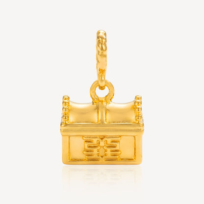 916 Gold Box Charm (FREE SHINY STRING)
