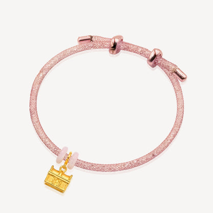 916 Gold Box Charm (FREE SHINY STRING)