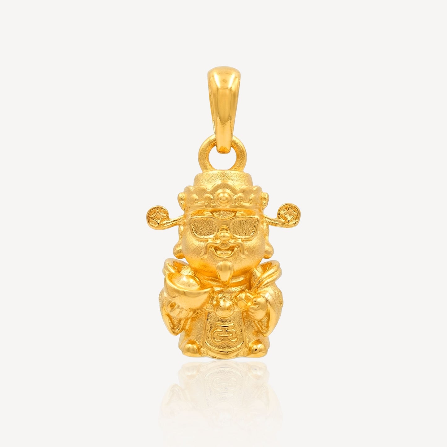 916 Gold Cai Shens Glasses Pendant