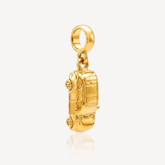 916 Gold Car Charm (FREE SHINY STRING)