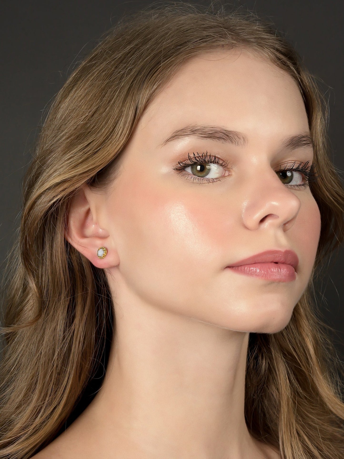 916 Gold Celestial Petal Earring