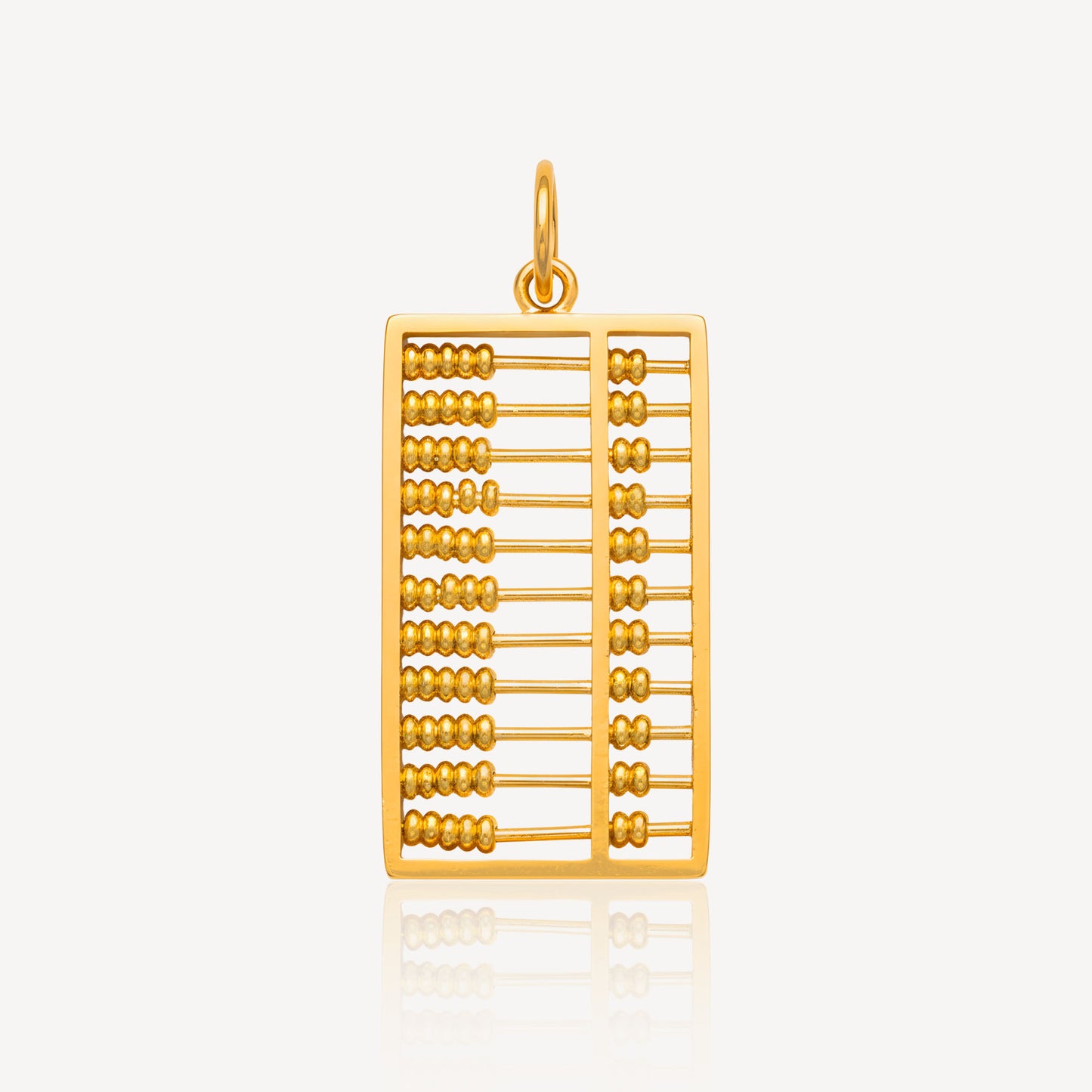 916 Gold Classic Abacus Pendant - Top Gold Shop Gold Jewellery in singapore