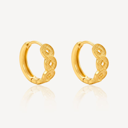 916 Gold Coin Bali Earring
