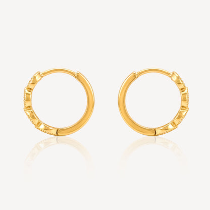 916 Gold Coin Bali Earring