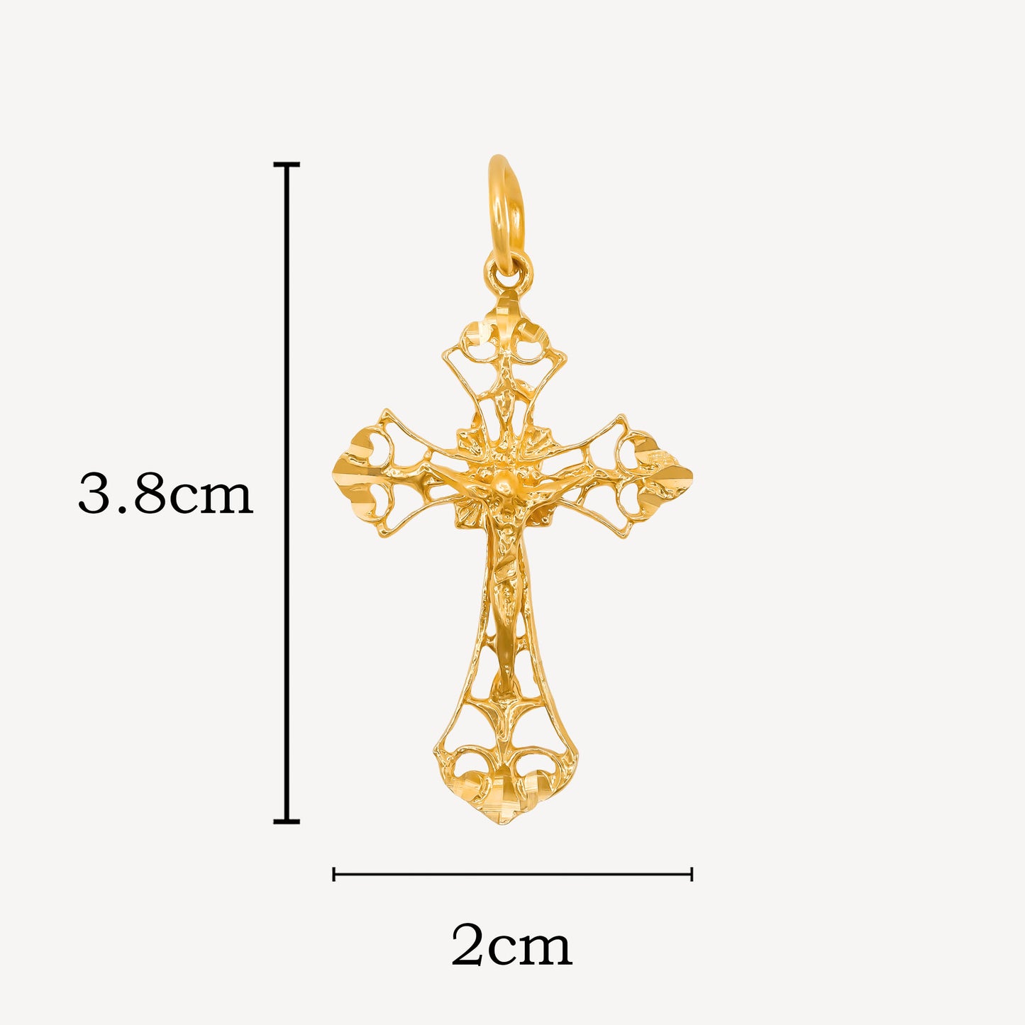 916 Gold Cross Pendant
