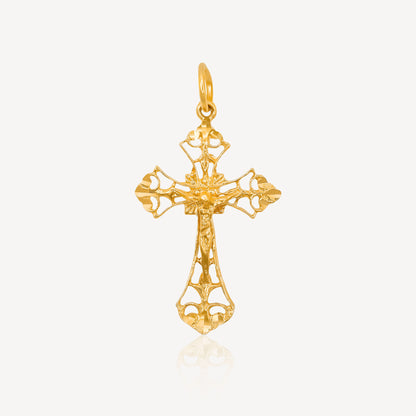 916 Gold Cross Pendant