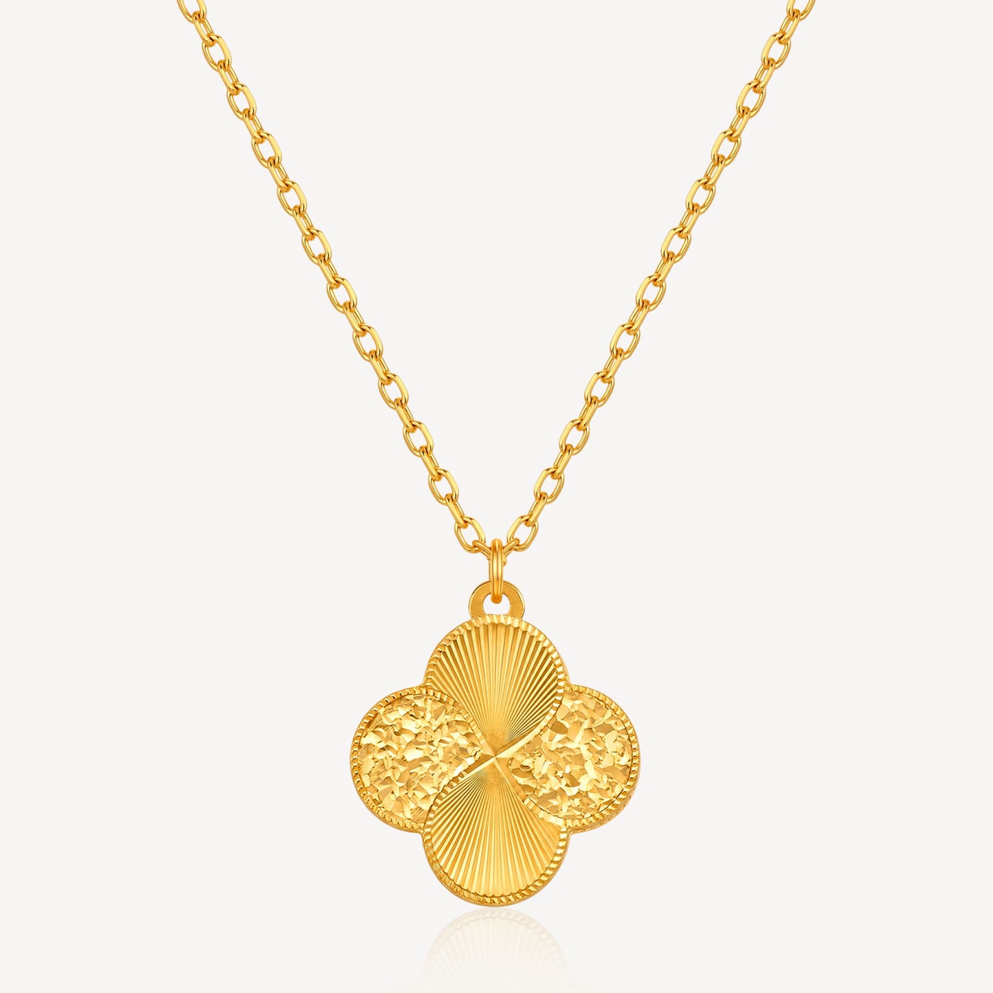 916 Gold Crush Clover Necklace
