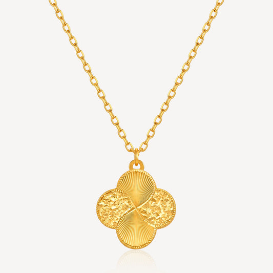 916 Gold Crush Clover Necklace