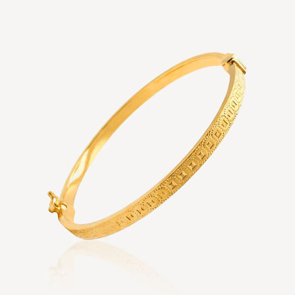 916 Gold Crush Coin Bangle - Top Gold Shop Gold Jewellery in singapore