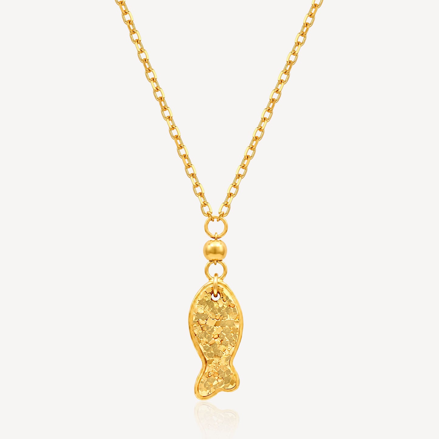 916 Gold Crush Fish Necklace