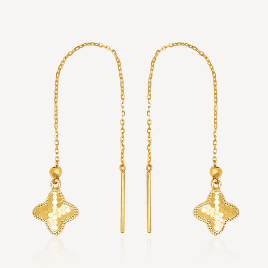 916 Gold Crush Star Earring