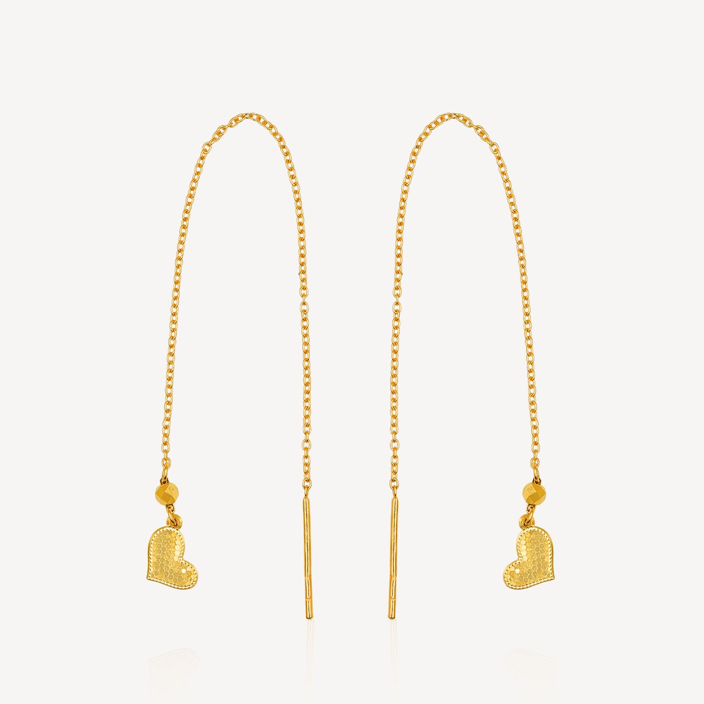 999 Gold Crush Love Threader Earring