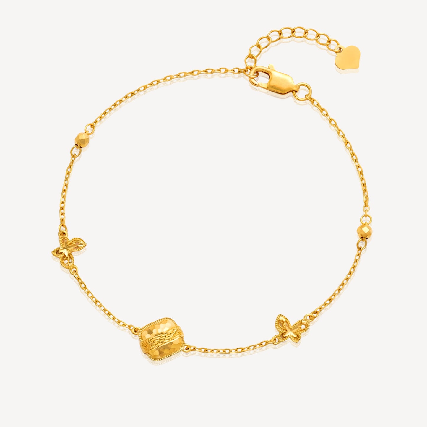916 Gold CubeButterfly Bracelet