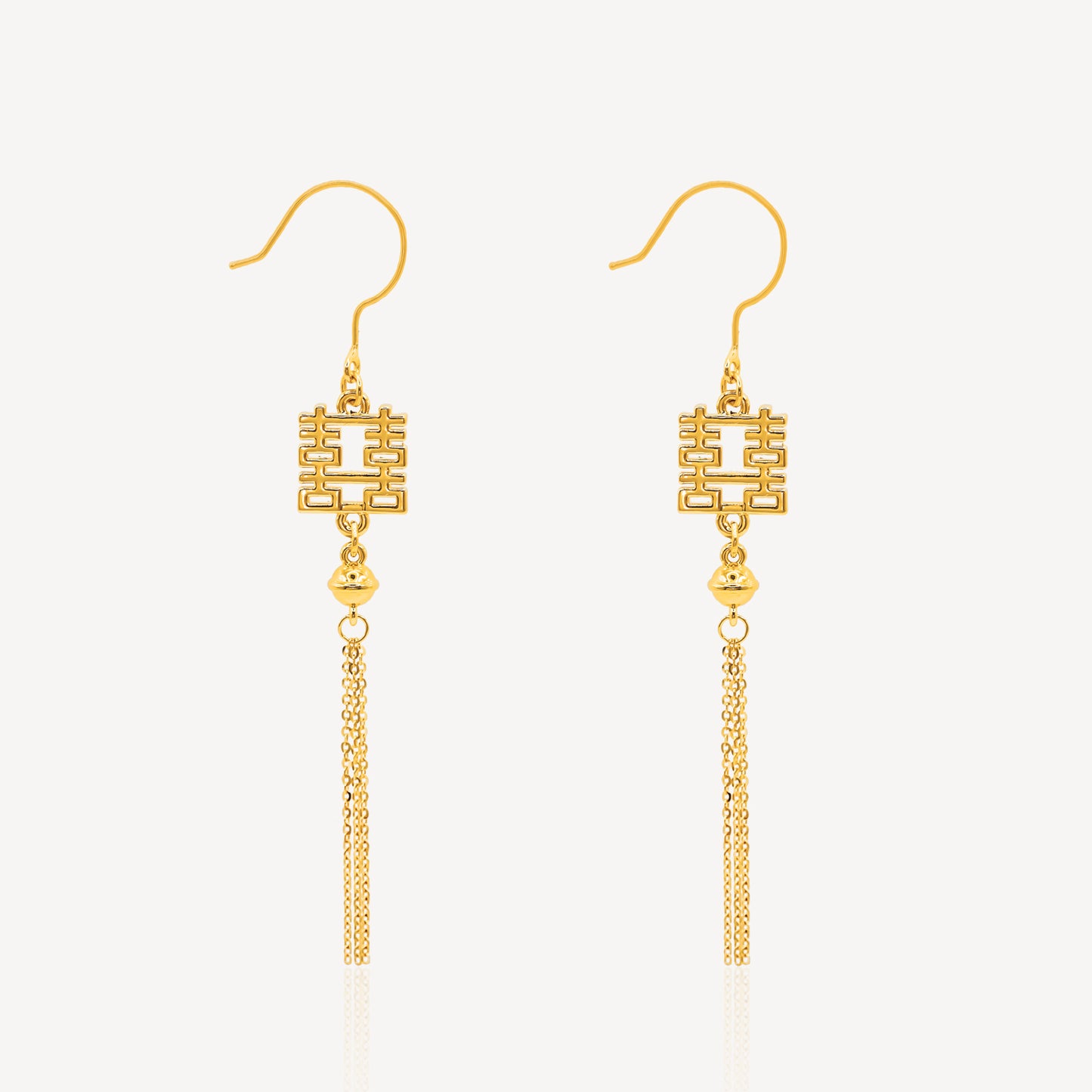 999 Gold Wedding 囍 Earring