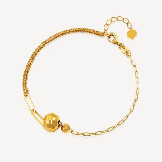 916 Gold Disco Ball Bracelet