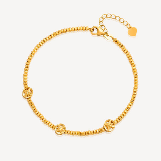 916 Gold DiscoBall Coin Bangle