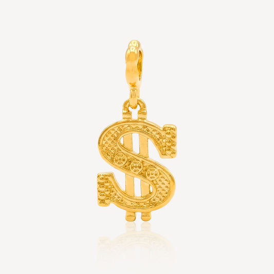 916 Gold Dollar Charm (FREE SHINY STRING)