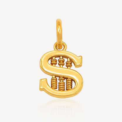 916 Gold Dollar Charm (FREE SHINY STRING)