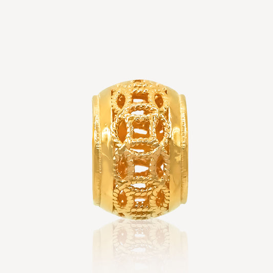 916 Gold Drum Coin Charm