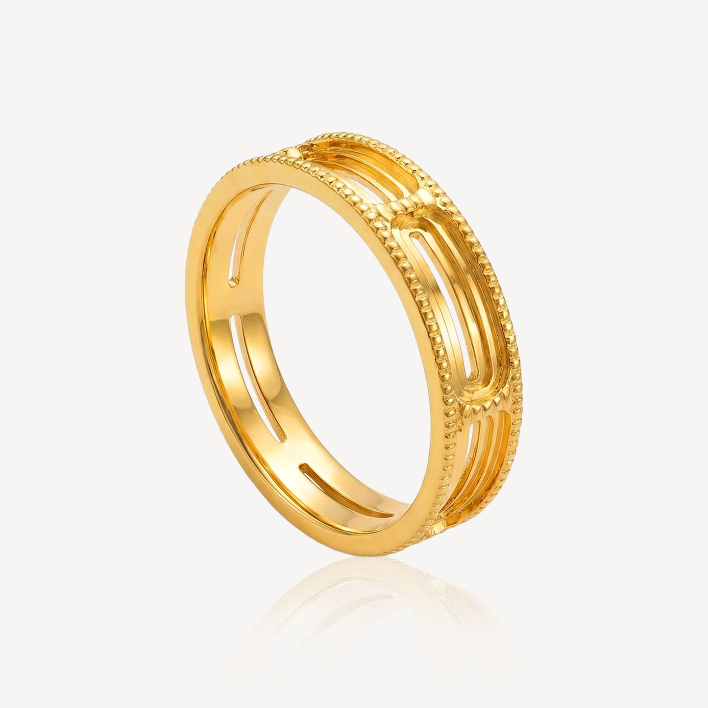 916 Gold Eternal Flow Ring