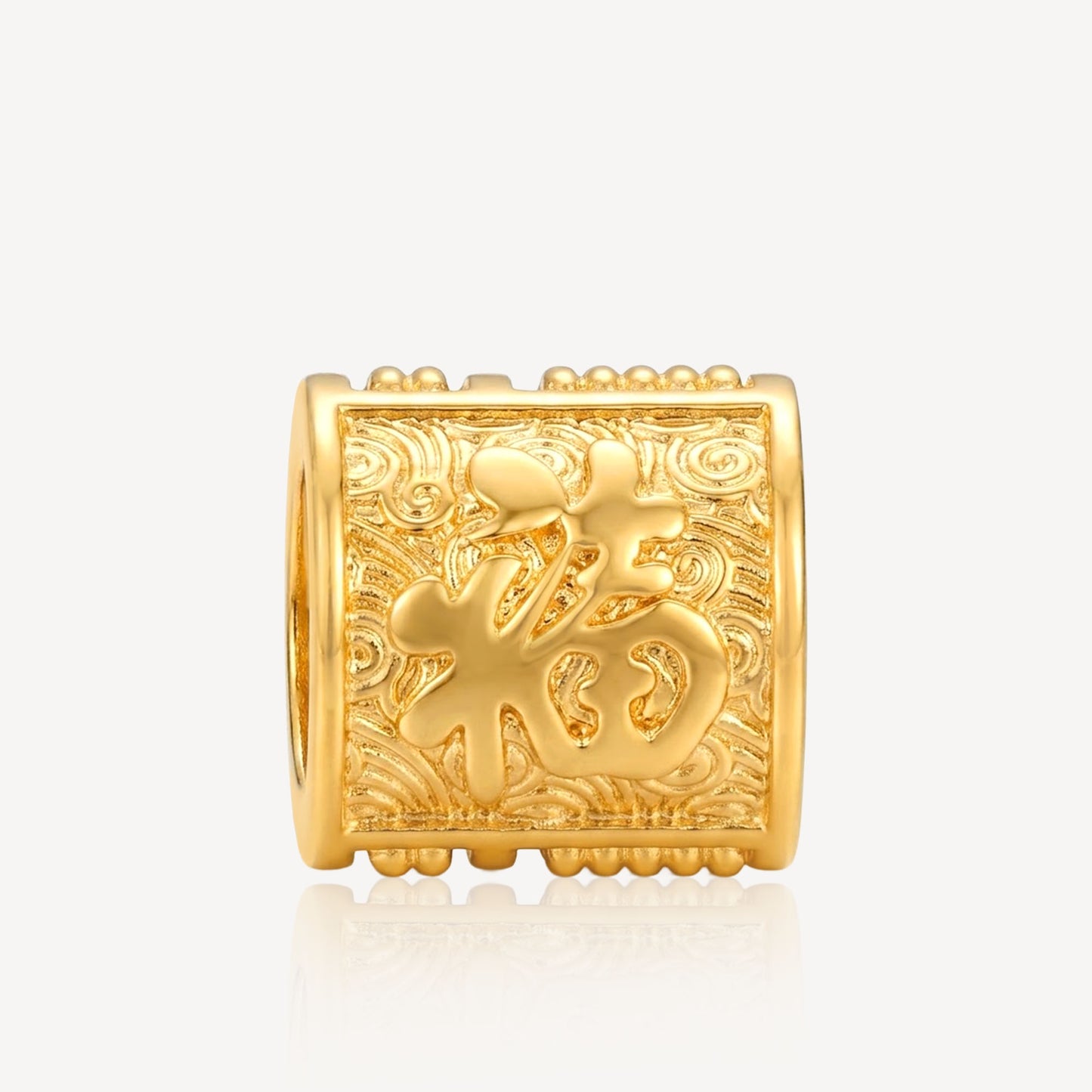 916 Gold FU Abacus Charm (FREE SHINY STRING)