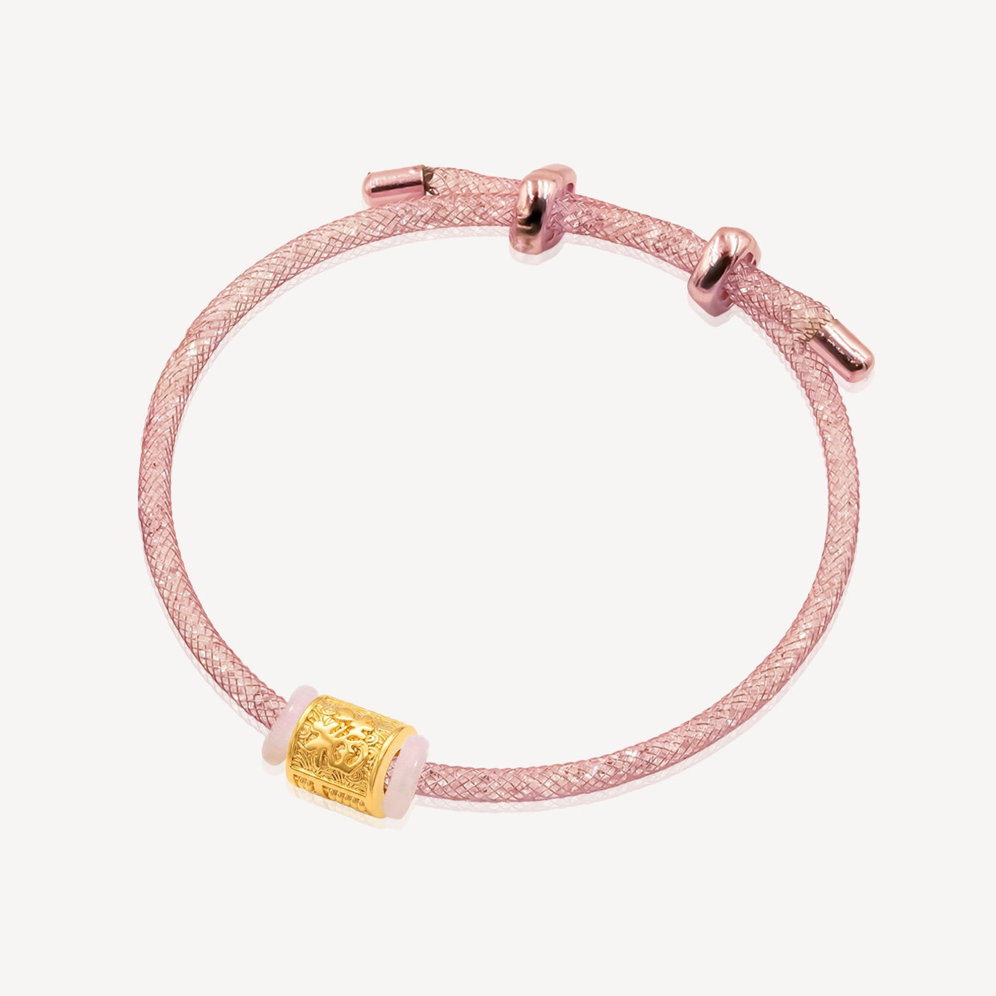 916 Gold FU Abacus Charm (FREE SHINY STRING)