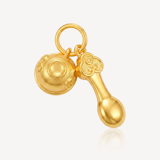 916 Gold Fortune Bowl Charm